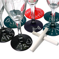 Pine Needle Green Chalkboard Stemware 16 Oz. Red Wine Glass